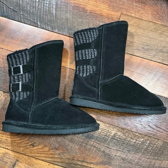 BEARPAW Boshie Sheepskin Winter Pull On Boots Size 7 NWOT - Picture 3 of 5